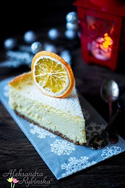 Pieczony sernik z mascarpone na Wigilię