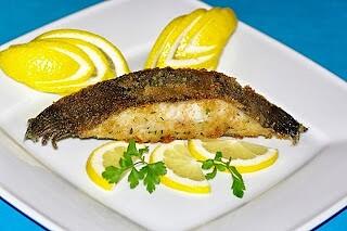 Halibut w panierce ziołowej smażony na oleju rzepakowym