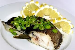 Halibut z porem