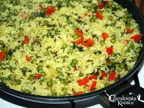 Paella warzywna
