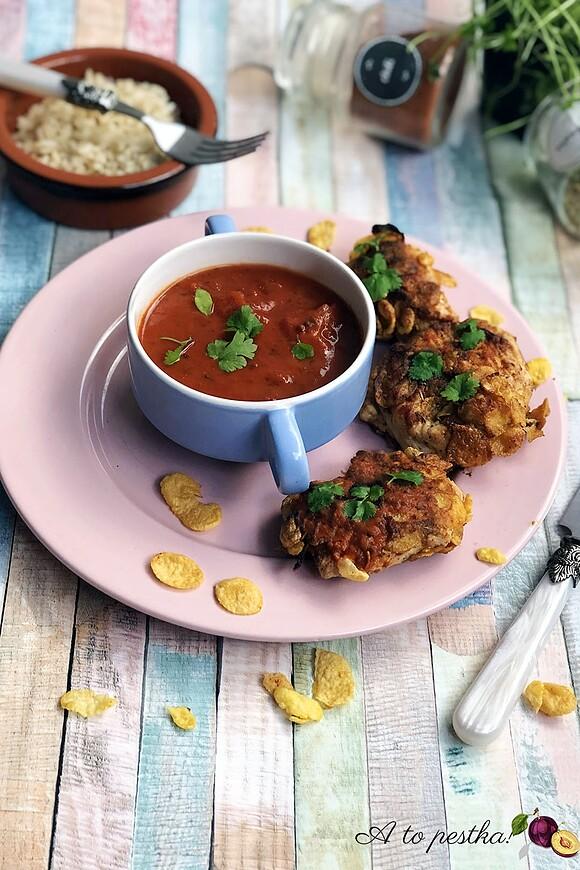 Kotlet z indyka w panierce kukurydzianej