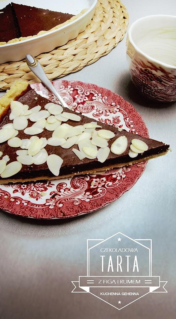 Tarta czekoladowa z figami i rumem