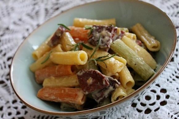 Carbonara z chorizo w stylu hiszpańskim