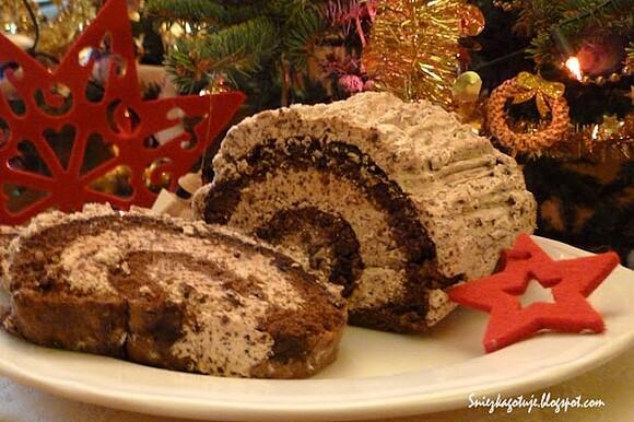 Rolada truflowa inspirowana bûche de Noël