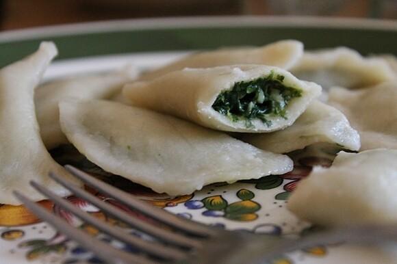Pierogi ze szpinakiem