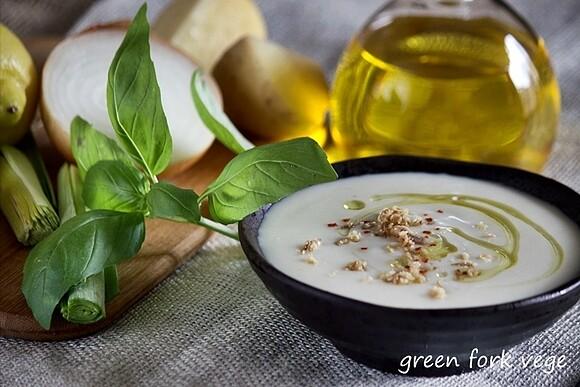 Wegański vichyssoise crème