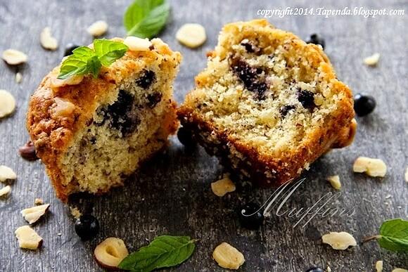 Muffiny z jagodami bez miksera