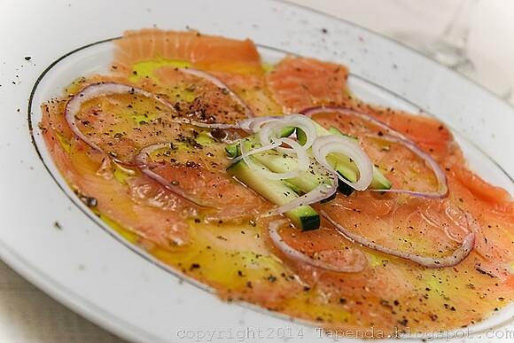 Carpaccio z łososia z nutą cytrusową