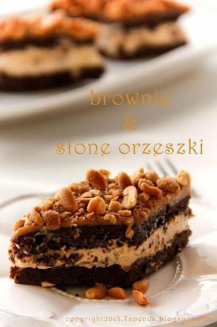 Brownie czekoladowe z solonymi orzeszkami