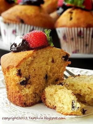 Muffiny z czekoladowymi groszkami