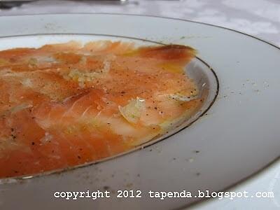 Carpaccio z marynowanego łososia