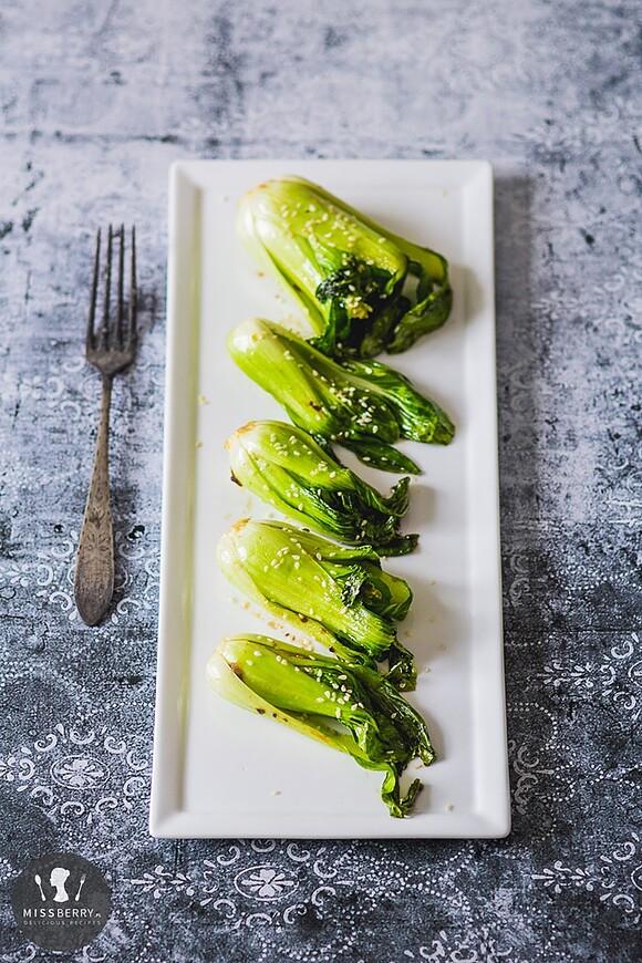 Smażona kapusta Pak Choi