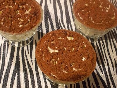 Krem tiramisu w pucharkach