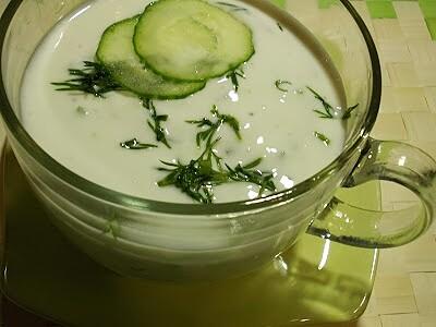 Koktajl jogurtowo-ogórkowy z koperkiem