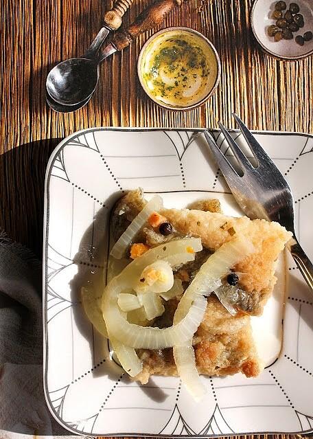 Smażony filet z dorsza w zalewie octowej