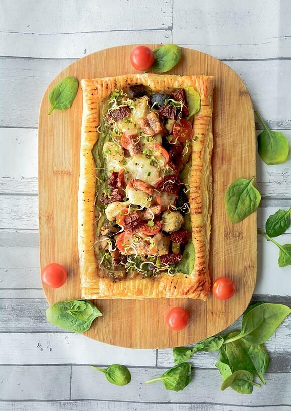 Tarta z kurczakiem i warzywami