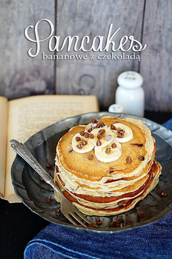 Bananowe pancakes z czekoladą