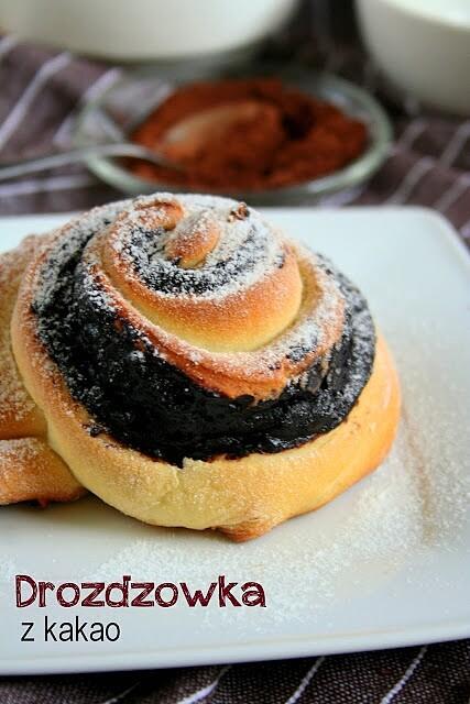 Drożdżówki z kakao