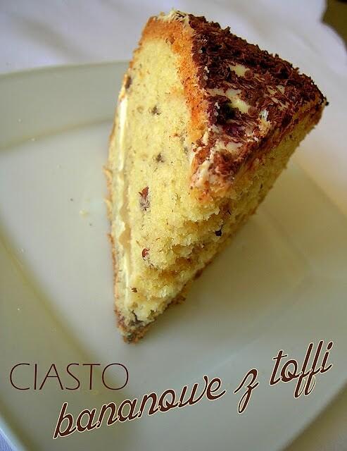 Ciasto bananowe z toffi