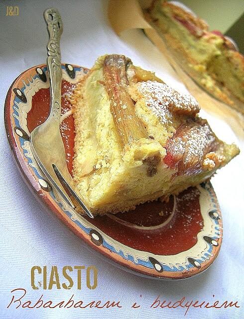 Ciasto rabarbarowe z budyniem