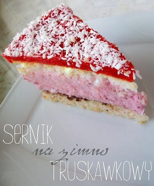 Truskawkowy sernik na zimno