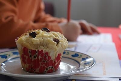 Muffiny z białym serem