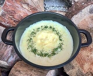 Puree ziemniaczane z chrzanem i koperkiem