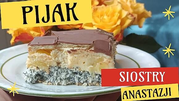 Ciasto pijak siostry Anastazji z kokosem i ananasem