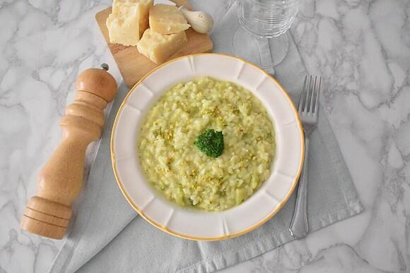 Kremowe risotto z brokułami