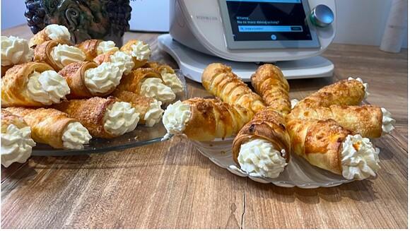 Rurki z kremem na Thermomix