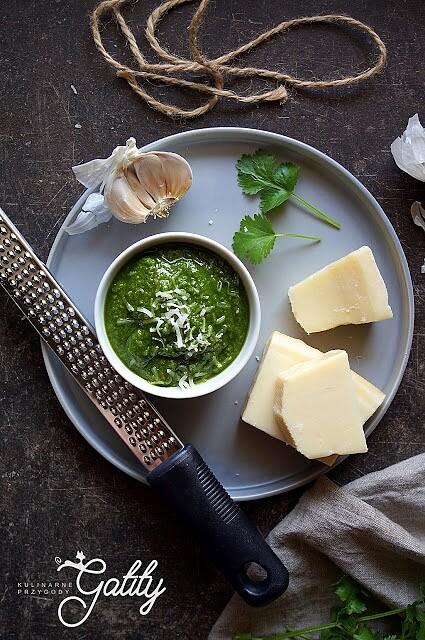 Pesto z kolendry do makaronów