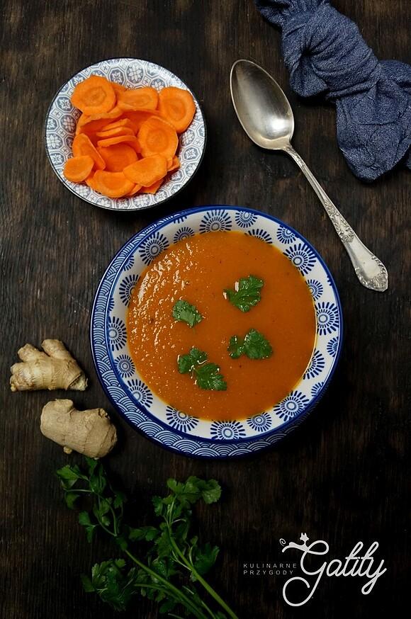 Zupa krem z marchewki z imbirem i kuminem