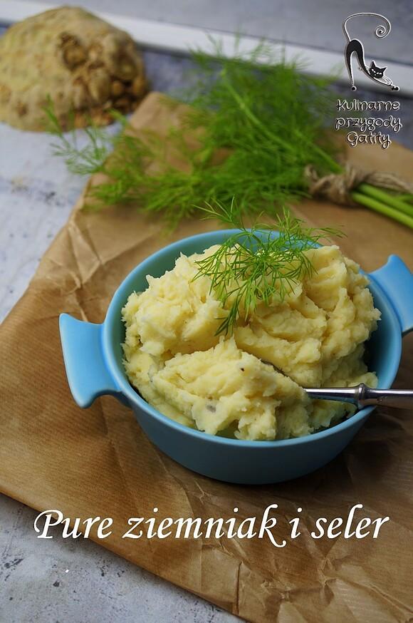 Puree ziemniaczano-selerowe z dodatkiem chrzanu
