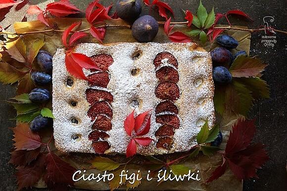 Jesienne ciasto ze śliwkami i figami