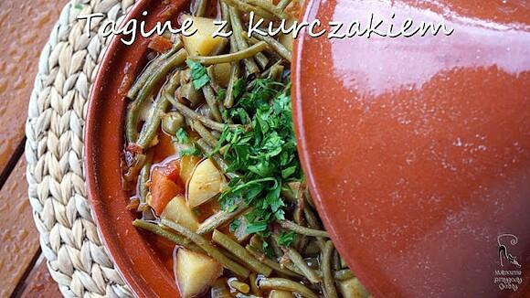Tagine z kurczakiem i oliwkami