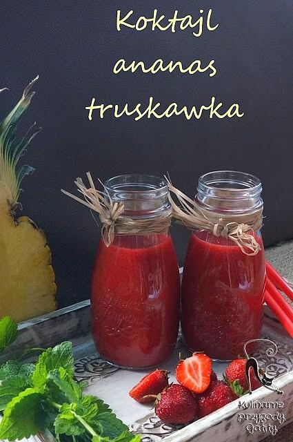 Koktajl truskawkowo-ananasowy