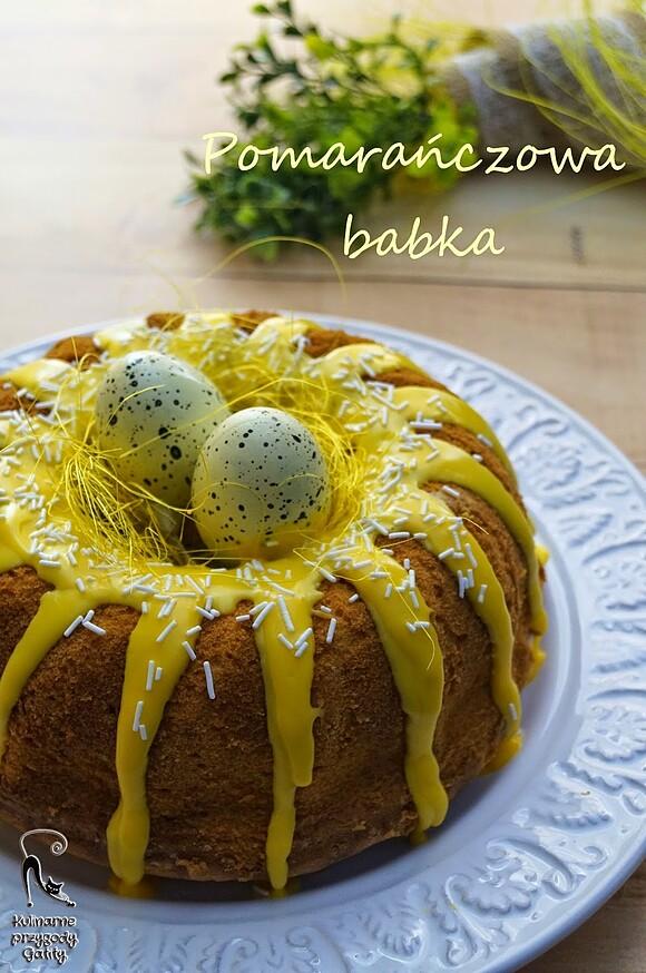 Babka pomarańczowa z cytrynowym lukrem