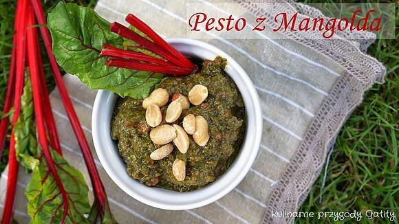 Pesto z liści buraka mangold