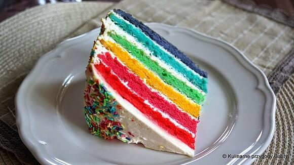 Tort tęczowy