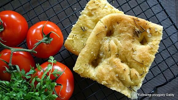 Schiacciata toskański chlebek z rozmarynem