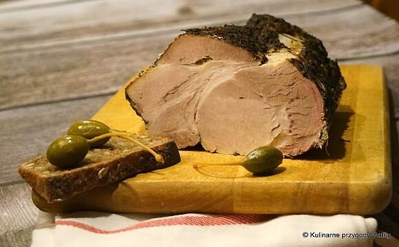 Schab pieczony w majeranku