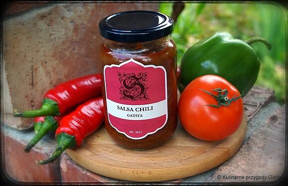 Salsa chili na zimę do quesadillas