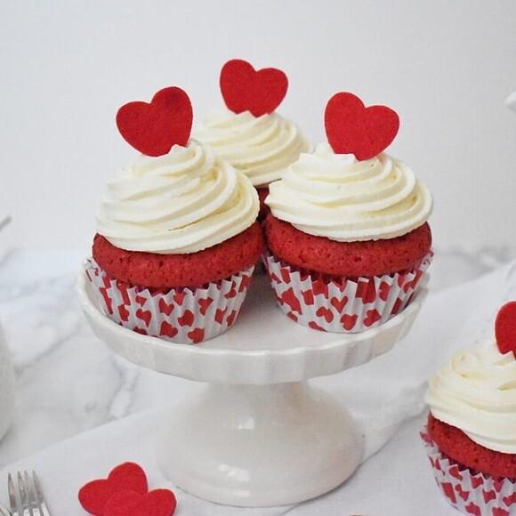 Babeczki red velvet na walentynki