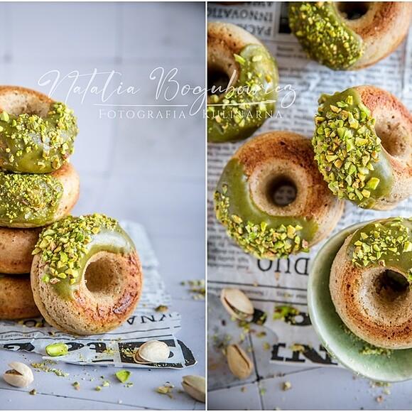Donuty pistacjowe