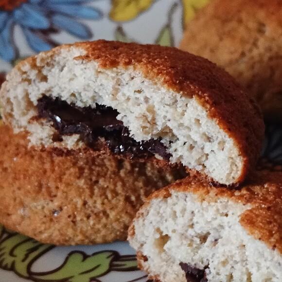 Keto ciasteczka z czekoladą i serkiem wiejskim