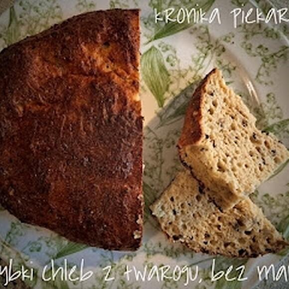 Szybki chleb z twarogu bez mąki