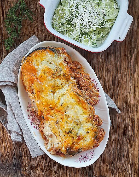 Moussaka - tradycyjna grecka zapiekanka z bakłażanów