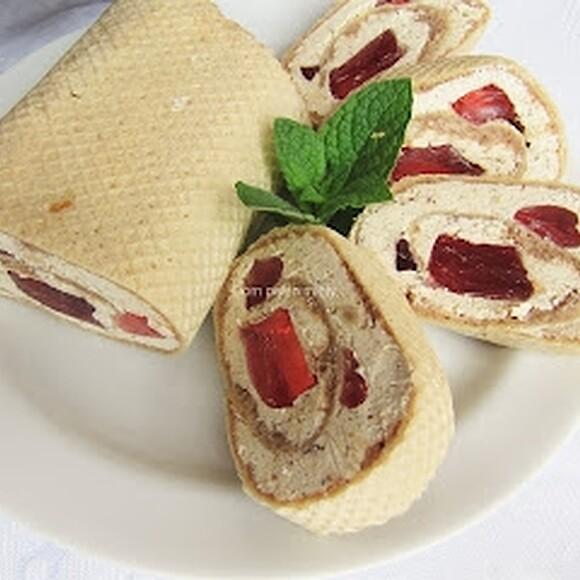 Rolada z wafla bez pieczenia