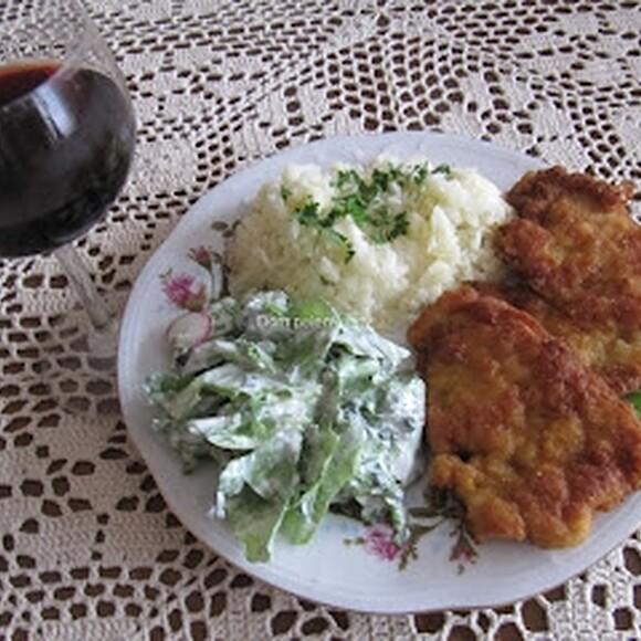 Kotlet prowansalski z schabu wieprzowego