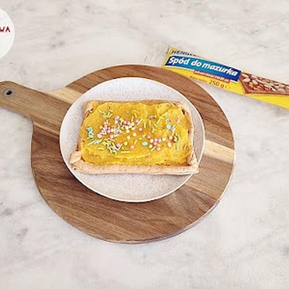Mazurek z konfiturą pomarańczowo-jabłkową